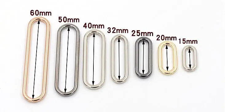 Oval Loop Ring Metal Seamless formed buckles Hardware Bags collars craft webbing Leathercraft 15 20 25 32 40 50 60mm 10pcs/lots
Oval Loop Ring Metal Seamless formed buckles Hardware Bags collars craft webbing Leathercraft 15 20 25 32 40 50 60mm 10pcs/lots