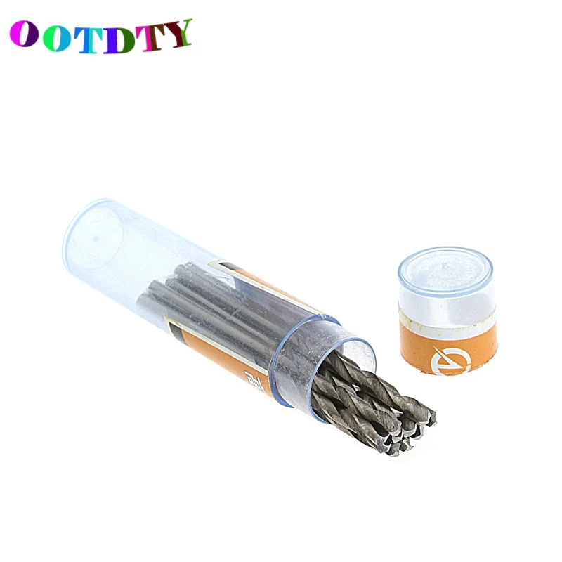 OOTDTY 10Pcs/Set Multifunction Tiny Micro HSS 2.1mm Straight Shank Twist Drilling Bits