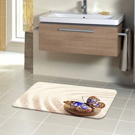 Else Tropical Yellow Sand Brown Stone Blue Butterfly 3d Pattern Print Bath Mats Anti Slip Soft Washable Bathroom Mat Toilet Rugs 
Else Tropical Yellow Sand Brown Stone Blue Butterfly 3d Pattern Print Bath Mats Anti Slip Soft Washable Bathroom Mat Toilet Rugs
