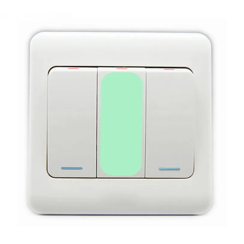 10pc square switch sticker wall decoration luminous switch sticker cover protection wall stickers for kids rooms #F#40AT28 (5)
