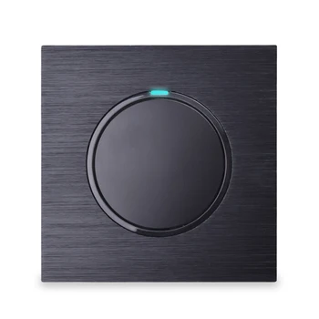 Wholesale Luxurious Wall Light Switch Random Click Push Button With LED Indicator Black Color 1 Gang 1 Way AC 110~250V
Wholesale Luxurious Wall Light Switch Random Click Push Button With LED Indicator Black Color 1 Gang 1 Way AC 110~250V