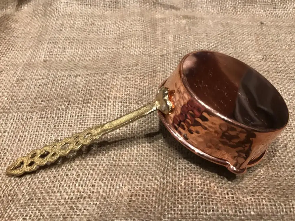 Hand Made Hand Hammered Copper Pan Sauces, Saute Pan, for Restaurants & Kitchens
Hand Made Hand Hammered Copper Pan Sauces, Saute Pan, for Restaurants & Kitchens