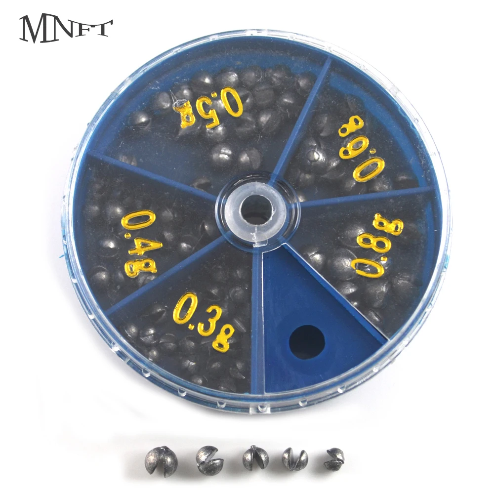 MNFT 80Pcs Fishing Sinker Kits 5 Sizes 0.3g to 0.8g Removable Split Shot Sinkers Round Not to Hurt the Line Weight Leader Drop
MNFT 80Pcs Fishing Sinker Kits 5 Sizes 0.3g to 0.8g Removable Split Shot Sinkers Round Not to Hurt the Line Weight Leader Drop