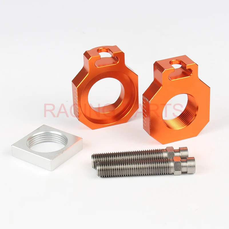 Free Shipping CNC Billet Rear Axle Blocks Spindle Chain Adjuster Block Fit for SX/SX-F/EXC Chain Adjuster 1 set D20 
Free Shipping CNC Billet Rear Axle Blocks Spindle Chain Adjuster Block Fit for SX/SX-F/EXC Chain Adjuster 1 set D20