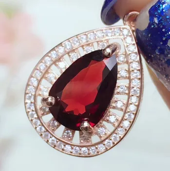 Real red garnet necklace pendant Free shipping Natural origin garnet 925 sterling silver 8*12mm 3.5ct gemstone #T18103102
Real red garnet necklace pendant Free shipping Natural origin garnet 925 sterling silver 8*12mm 3.5ct gemstone #T18103102