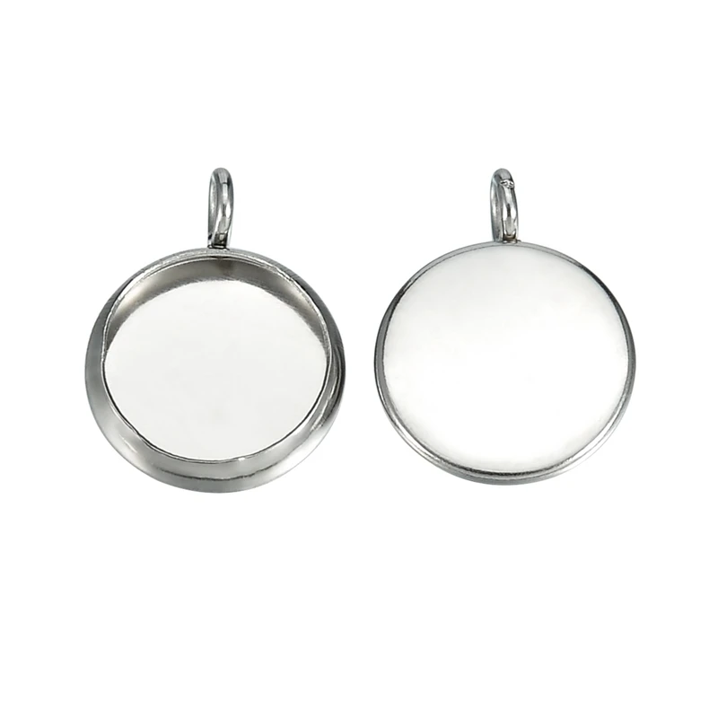 LASPERAL 20PCs Blank Smooth Pendants Settings Stainless Steel Silver Color Pendant Fit Cabochons DIY Accessories For Jewelry
LASPERAL 20PCs Blank Smooth Pendants Settings Stainless Steel Silver Color Pendant Fit Cabochons DIY Accessories For Jewelry