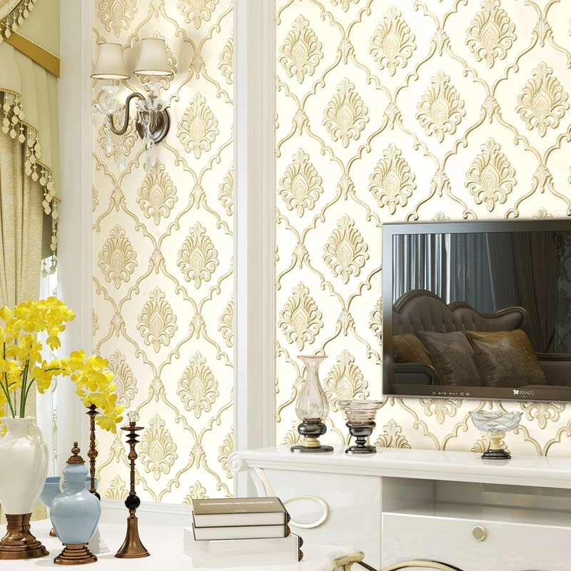 Europe Luxury Damascus Wallpaper 3d Embossed Damask Wallpapers Self Adhesive Living Room Wall Paper Interior Home Decor QZ054
Europe Luxury Damascus Wallpaper 3d Embossed Damask Wallpapers Self Adhesive Living Room Wall Paper Interior Home Decor QZ054