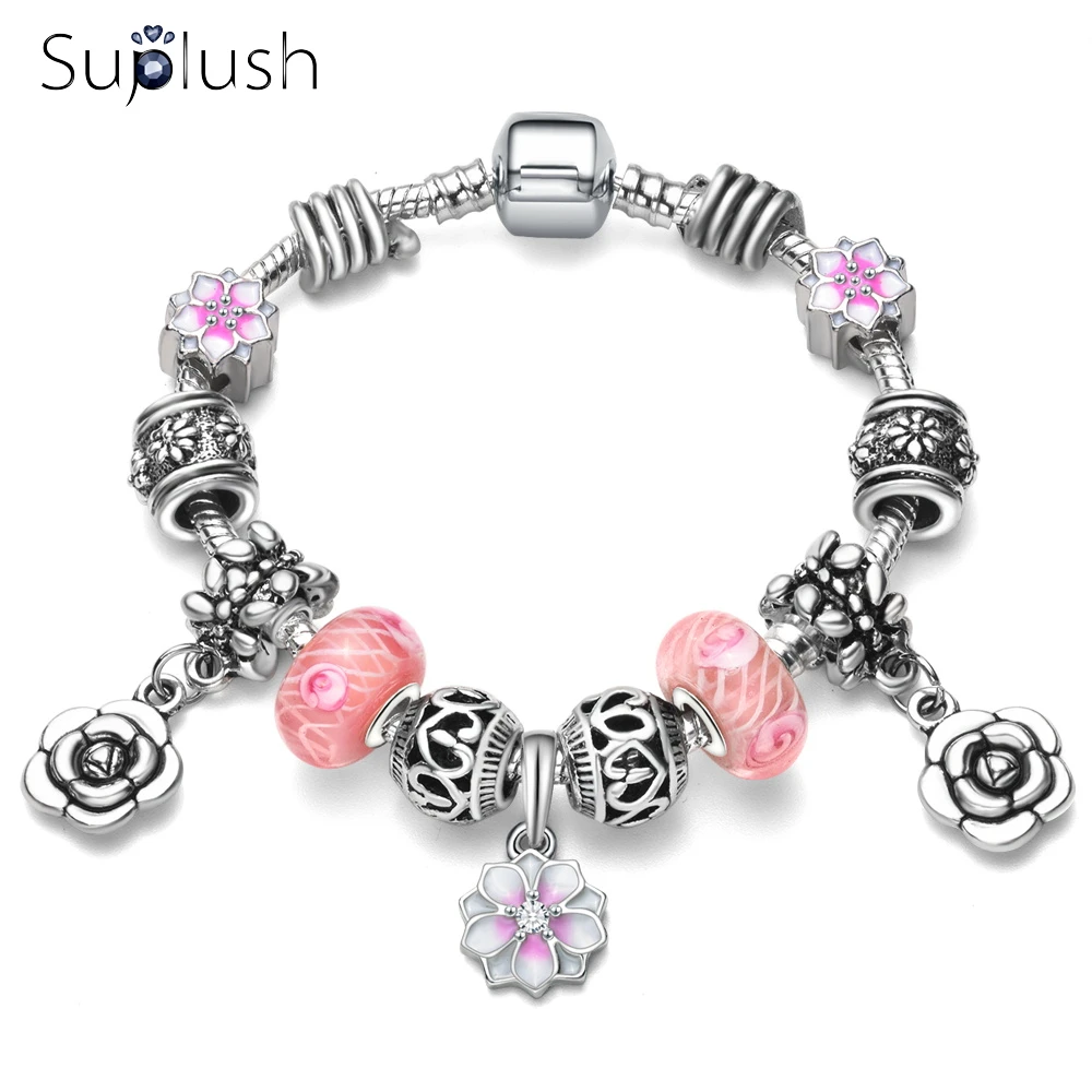 Suplush European Style 925 Fashion Silver Crystal Charm Bracelet Fit Original Brand Charm Bracelet Jewelry Gift For Women
Suplush European Style 925 Fashion Silver Crystal Charm Bracelet Fit Original Brand Charm Bracelet Jewelry Gift For Women