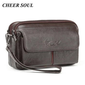 CHEER SOUL Genuine Leather Party Clutch Bags Men Wristlets Coin Purse Mobile Phone Bag Pouch Women Handbags Wallets Day Clutches
CHEER SOUL Genuine Leather Party Clutch Bags Men Wristlets Coin Purse Mobile Phone Bag Pouch Women Handbags Wallets Day Clutches