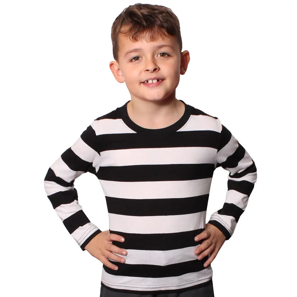 CHILD FRANCH MEN BURGLAR BLACK WHITE LONG SLEEVE STRIPED T-SHIRT ROBBER PIRATE COTTON TOP THIEF CONVIC FANCY DRESS COSTUME PARTY
CHILD FRANCH MEN BURGLAR BLACK WHITE LONG SLEEVE STRIPED T-SHIRT ROBBER PIRATE COTTON TOP THIEF CONVIC FANCY DRESS COSTUME PARTY