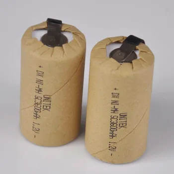 2-5PCS 1.2V Ni-Mh SC rechargeable battery 3000mah Sub C ni mh cell with welding tabs for electric drill screwdriver power tools
2-5PCS 1.2V Ni-Mh SC rechargeable battery 3000mah Sub C ni mh cell with welding tabs for electric drill screwdriver power tools
