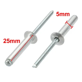 UXCELL 30Pcs Blind Rivets 5x25mm Aluminum/Steel Open End Rivet Fasteners For Buildings Cars Ships Aircraft Machines Hardware
UXCELL 30Pcs Blind Rivets 5x25mm Aluminum/Steel Open End Rivet Fasteners For Buildings Cars Ships Aircraft Machines Hardware