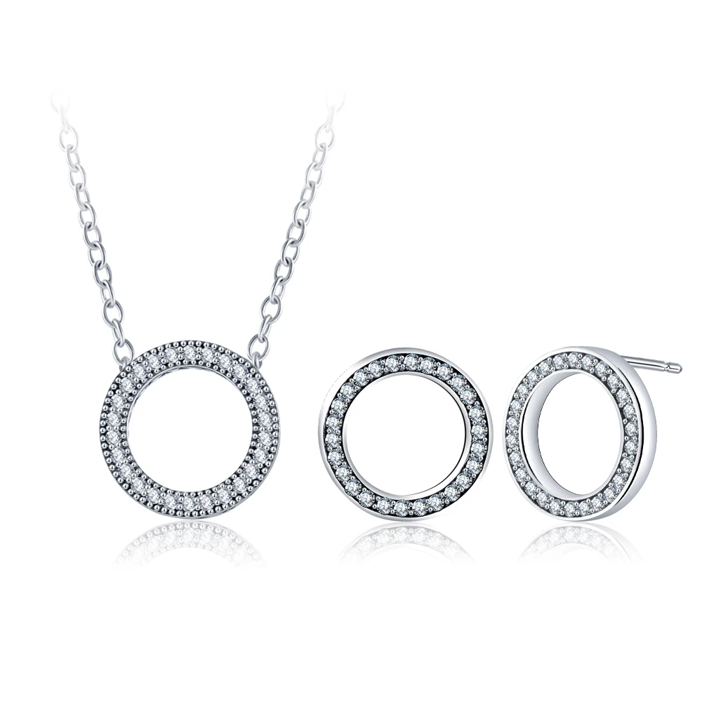 Suplush Hot Circle Shape Jewelry Set Silver Color with Sparkling CZ Heart of Love Necklace Earrings Set For Women Jewelry Sets
Suplush Hot Circle Shape Jewelry Set Silver Color with Sparkling CZ Heart of Love Necklace Earrings Set For Women Jewelry Sets