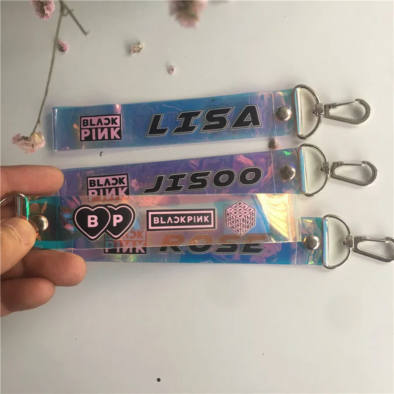BLACKPINK Transparent Laser Keychain Kpop Key Ring Lanyard Name Mobile Phone Pendant Keyring JISOO JENNIE LISA ROSE YG154
BLACKPINK Transparent Laser Keychain Kpop Key Ring Lanyard Name Mobile Phone Pendant Keyring JISOO JENNIE LISA ROSE YG154