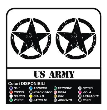 2 STICKERS 12 cm STAR + US ARMY OFF-ROAD STICKERS SCRATCHED EFFECT WORN EFFECT for renegade wrangler defender offroad
2 STICKERS 12 cm STAR + US ARMY OFF-ROAD STICKERS SCRATCHED EFFECT WORN EFFECT for renegade wrangler defender offroad
