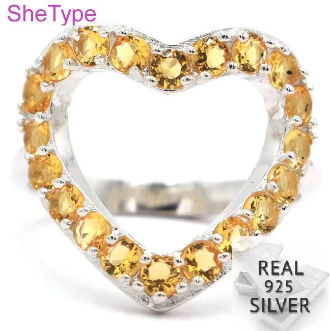 SheType Elegant 3.43g Heart Shape Golden Citrine Gift For Sister Real 925 Solid Sterling Silver Rings 20x18mm
SheType Elegant 3.43g Heart Shape Golden Citrine Gift For Sister Real 925 Solid Sterling Silver Rings 20x18mm