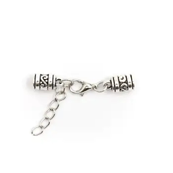 10Pcs for 5mm round leather ends, lobster with chain clasp , antique silver, jewelry supplies jewelry finding D-6-40-A
10Pcs for 5mm round leather ends, lobster with chain clasp , antique silver, jewelry supplies jewelry finding D-6-40-A
