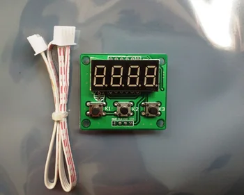 Four digital tube display TM1650 with three button modules supporting various control panel adjustment parameters.
Four digital tube display TM1650 with three button modules supporting various control panel adjustment parameters.