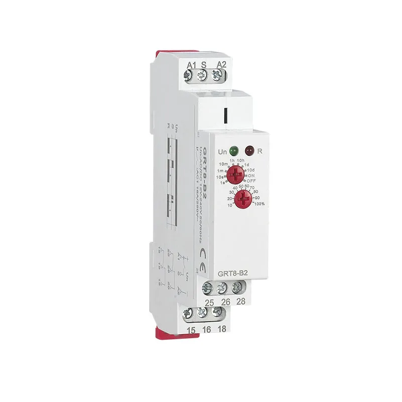 Single Function Din Rail Time Relay 16A Industrial Control Auto Timer Relays Time Delay With 2 SPDT GRT8-A2/B2
Single Function Din Rail Time Relay 16A Industrial Control Auto Timer Relays Time Delay With 2 SPDT GRT8-A2/B2