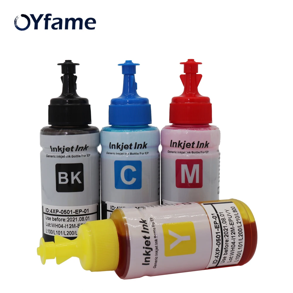 OYfame 4 Color Dye Ink Refill Kits For Epson L100 L1100 L120 L132 L210 L222 L300 L312 L355 L362 L366 L550 L555 Inkjet Printer
OYfame 4 Color Dye Ink Refill Kits For Epson L100 L1100 L120 L132 L210 L222 L300 L312 L355 L362 L366 L550 L555 Inkjet Printer