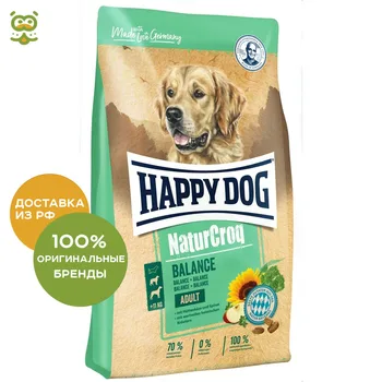 Happy Dog Premium NaturCroq Balance food for dogs of all breeds, Bird, 1 kg.
Happy Dog Premium NaturCroq Balance food for dogs of all breeds, Bird, 1 kg.