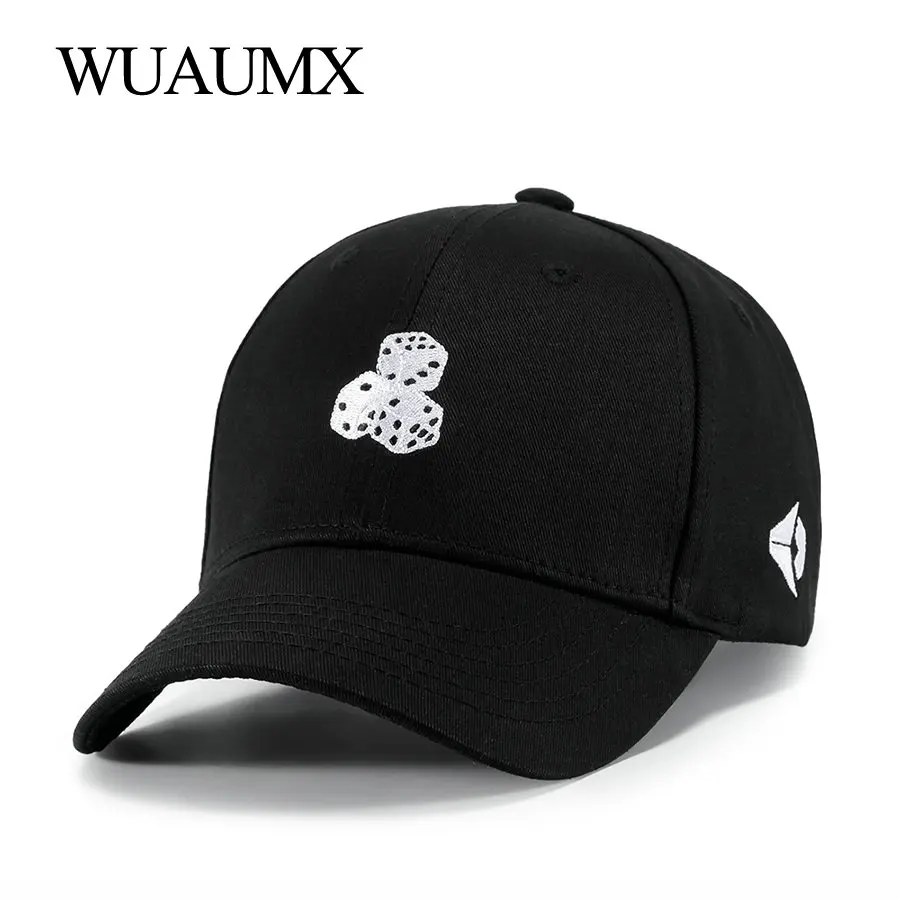 Wuaumx Summer Cotton Baseball Caps For Men Woman Sun Hat Fashion Hip Hop 5 panel Snapback Cap Dice Embroidery Unisex Wholesale
Wuaumx Summer Cotton Baseball Caps For Men Woman Sun Hat Fashion Hip Hop 5 panel Snapback Cap Dice Embroidery Unisex Wholesale