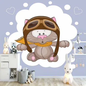 Else Pilot Cute Gray Cat White Hearts Dot Animal 3d Print Cartoon Cleanable Fabric Mural Kids Children Room Background Wallpaper
Else Pilot Cute Gray Cat White Hearts Dot Animal 3d Print Cartoon Cleanable Fabric Mural Kids Children Room Background Wallpaper