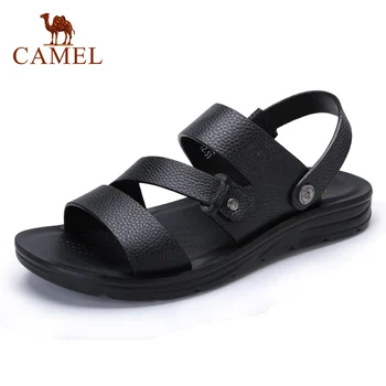 CAMEL Summer Men's Casual Shoes Beach Sandals Comfortable Genuine Leather Shoes Black Cowhide Men Slippers
CAMEL Summer Men's Casual Shoes Beach Sandals Comfortable Genuine Leather Shoes Black Cowhide Men Slippers