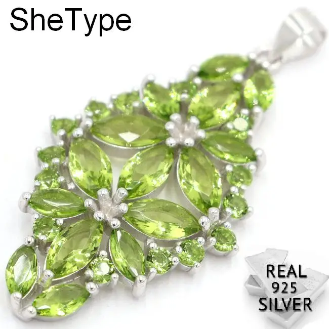 5.6g Deluxe Top AAA+ Green Peridot Aquamarine Ladies Wedding 925 Solid Sterling Silver Pendant 46x23mm
5.6g Deluxe Top AAA+ Green Peridot Aquamarine Ladies Wedding 925 Solid Sterling Silver Pendant 46x23mm