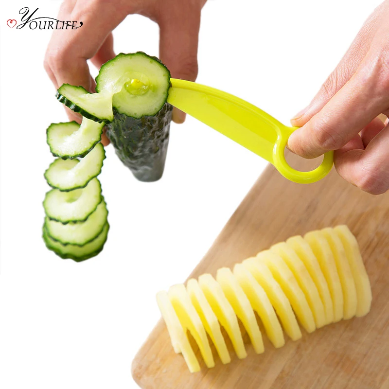 OYOURLIFE Multifunction DIY Manual Spiral Screw Slicer Potato Carrot Cucumber Vegetables Spiral Knife Cutter Cooking Tools
OYOURLIFE Multifunction DIY Manual Spiral Screw Slicer Potato Carrot Cucumber Vegetables Spiral Knife Cutter Cooking Tools