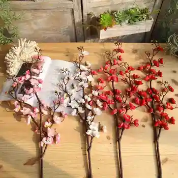 1PC Artificial plum blossom floral arrangement Cherry Blossoms Home Decoration Wedding Fake Flowers arreglos florales artifical
1PC Artificial plum blossom floral arrangement Cherry Blossoms Home Decoration Wedding Fake Flowers arreglos florales artifical