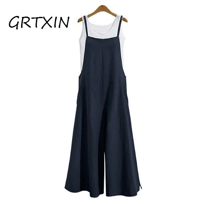 Rompers Womens Jumpsuit Summer Sexy Strap Overalls Casual Pockets Loose Full Playsuits Plus Size Overalls For Women
Rompers Womens Jumpsuit Summer Sexy Strap Overalls Casual Pockets Loose Full Playsuits Plus Size Overalls For Women