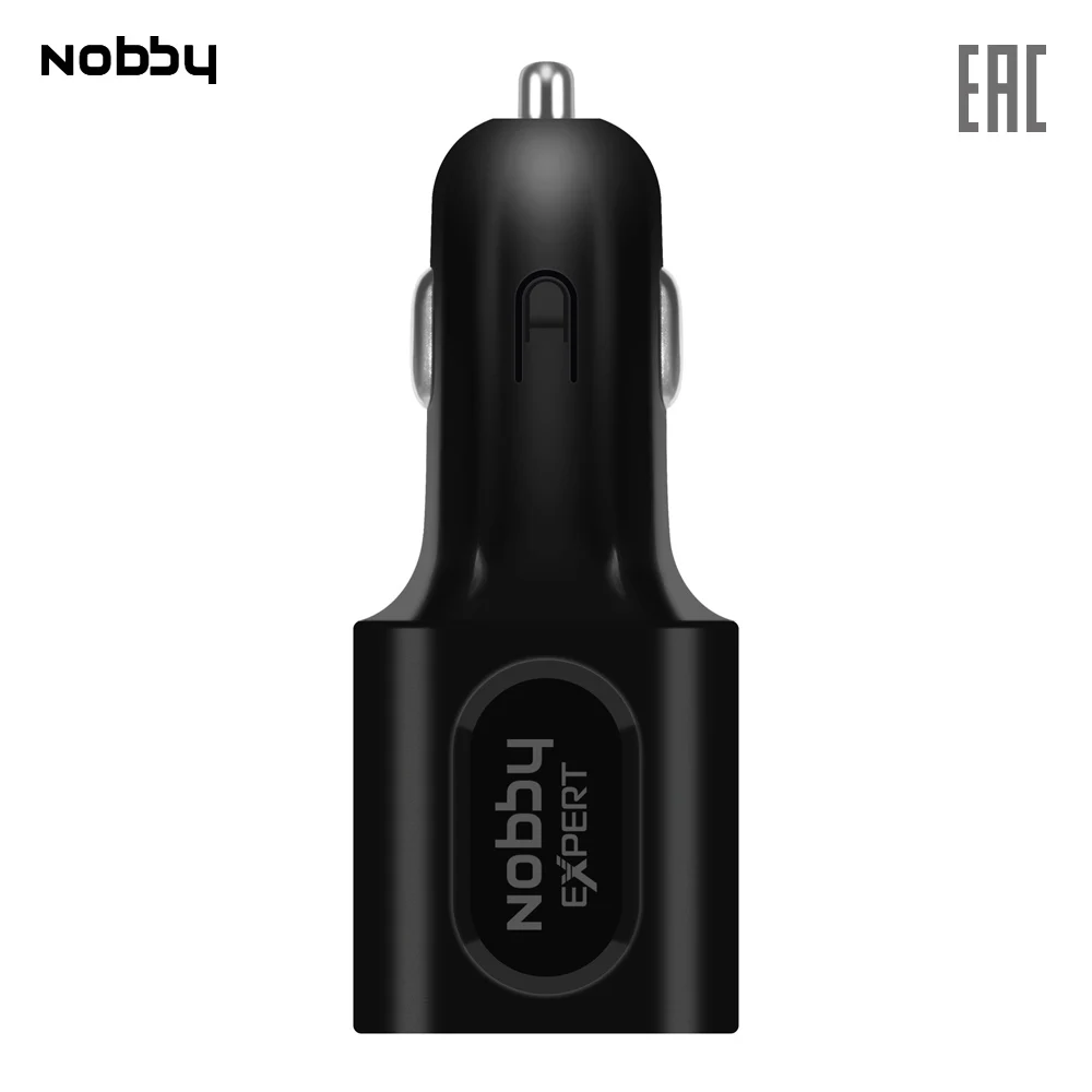 Автомобильное зарядное устройство Nobby Expert NBE-CC-60-01 USB прочное надежное зу черный |