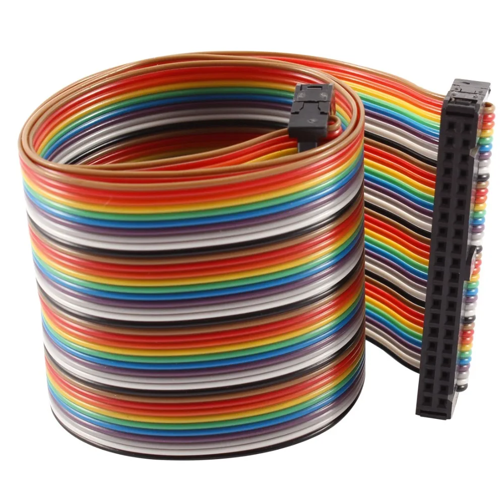 UXCELL 2.54mm Pitch 40 Pin 40 Way F/F IDC Flat Rainbow Ribbon Cable 48cm Wiring Accessories Electrical Equipment Supplies 
UXCELL 2.54mm Pitch 40 Pin 40 Way F/F IDC Flat Rainbow Ribbon Cable 48cm Wiring Accessories Electrical Equipment Supplies