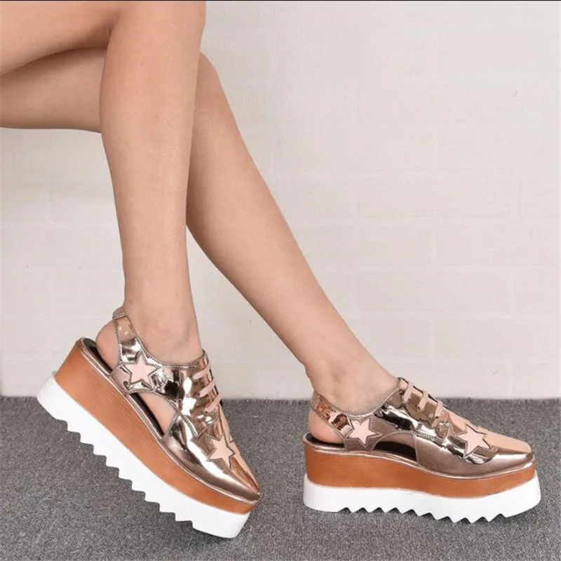 Women Summer Shoes Wedges Thick Heel Mujer Women Platform Sandals High-Heeled Shoes Woman Star Creepers Women's Oxfords Shoes
Women Summer Shoes Wedges Thick Heel Mujer Women Platform Sandals High-Heeled Shoes Woman Star Creepers Women's Oxfords Shoes