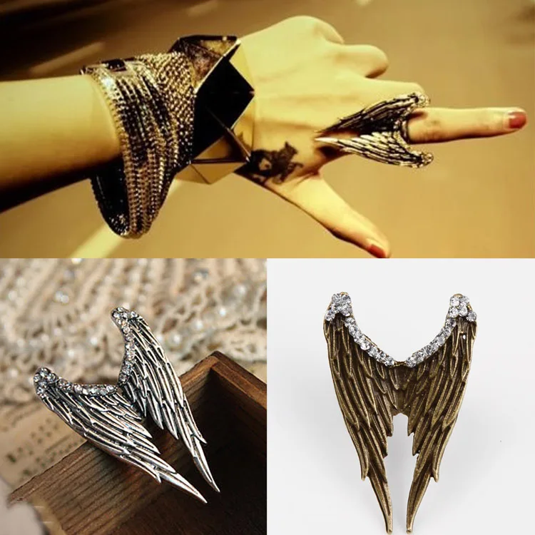 New Woman Ring 2 Colors Angel Wings Pattern Adjustable Fashion Vintage Antique Brass Charming Jewelry Accessories
New Woman Ring 2 Colors Angel Wings Pattern Adjustable Fashion Vintage Antique Brass Charming Jewelry Accessories