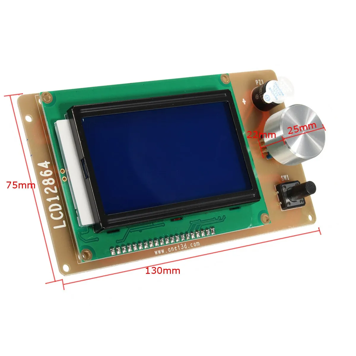 1Pc 3D printer RAMPS1.4 lcd 12864 control Lcd Module adjustable Large screen 12864 LCD 3 (inches) Motherboard integrated SD card
1Pc 3D printer RAMPS1.4 lcd 12864 control Lcd Module adjustable Large screen 12864 LCD 3 (inches) Motherboard integrated SD card