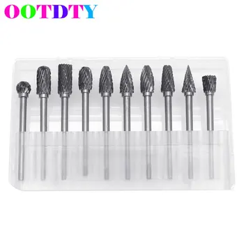 10Pcs/lot 1/8" 6mm Tungsten Carbide Cutter Rotary Burr Set CNC Engraving Bit Tool
10Pcs/lot 1/8" 6mm Tungsten Carbide Cutter Rotary Burr Set CNC Engraving Bit Tool