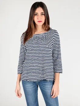 Black White stripe loose o-neck long sleeve bottoming shirt tops 
Black White stripe loose o-neck long sleeve bottoming shirt tops