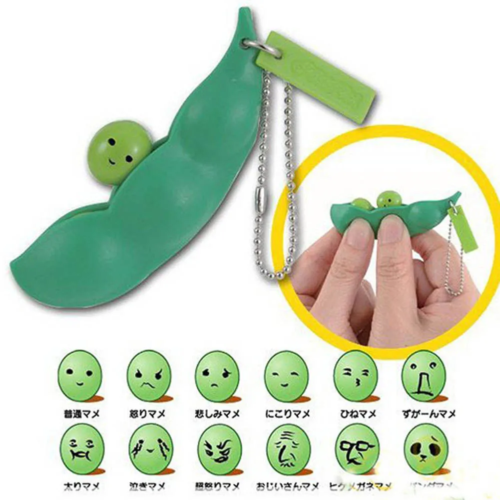 Creative Extrusion Pea Bean Edamame Stress Relieve Toy Keychain Cute Fun Beans Pendants Anti Stress Squeeze Funny Gadgets
Creative Extrusion Pea Bean Edamame Stress Relieve Toy Keychain Cute Fun Beans Pendants Anti Stress Squeeze Funny Gadgets