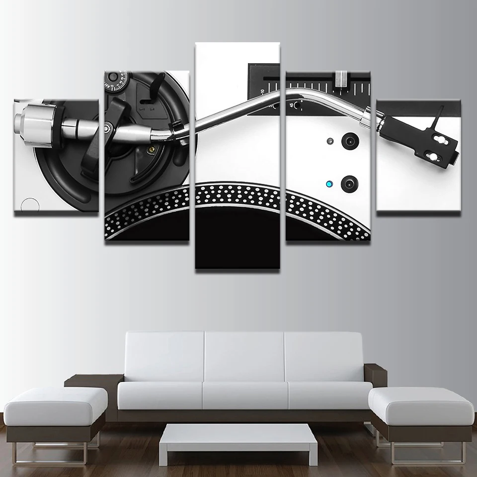 Music DJ Console Instrument Mixer Painting