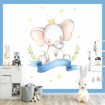 Else Blue Frame Elephant Yellow Star Moon Boy 3d Print Cartoon Cleanable Fabric Mural Kids Children Room Background Wallpaper
Else Blue Frame Elephant Yellow Star Moon Boy 3d Print Cartoon Cleanable Fabric Mural Kids Children Room Background Wallpaper
