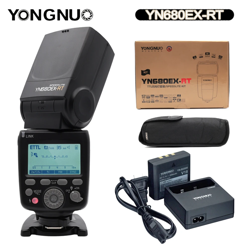 YN680EX-RT Wireless 2.4G TTL HSS Flash Speedlite for Canon Support YN-E3-RT Li Battery Master Slave Flash EU Plug US Plug UK
YN680EX-RT Wireless 2.4G TTL HSS Flash Speedlite for Canon Support YN-E3-RT Li Battery Master Slave Flash EU Plug US Plug UK