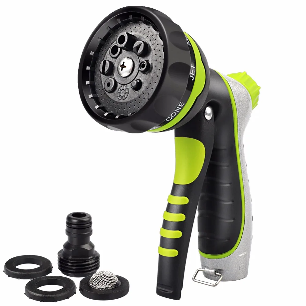 Garden Hose Nozzle Water Sprayer 8 Spray Patterns Heavy Duty Pressure Spray Nozzle for Watering Plants Cleaning Car Wash Pets
Garden Hose Nozzle Water Sprayer 8 Spray Patterns Heavy Duty Pressure Spray Nozzle for Watering Plants Cleaning Car Wash Pets