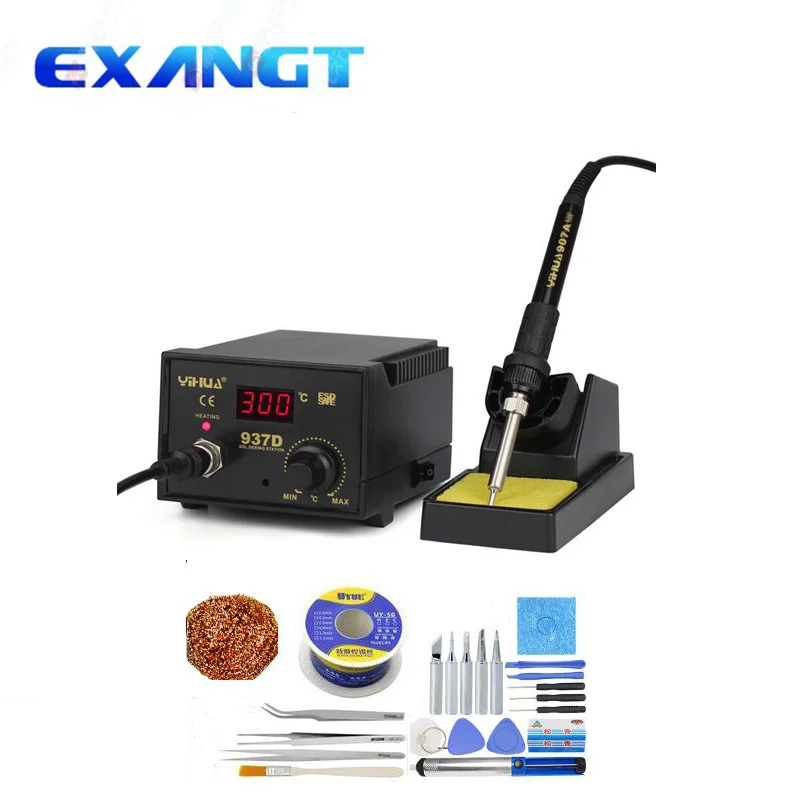 220V/110V 50W Temperature Control ESD Digital Soldering Station / Rework Stations YIHUA 937D with EU plug
220V/110V 50W Temperature Control ESD Digital Soldering Station / Rework Stations YIHUA 937D with EU plug