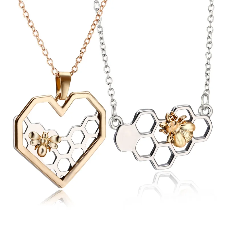 Charm Fashion Silver Necklaces for Women Girl Heart Honeycomb Bee Animal Pendant Choker Necklace Jewelry Party Prom Gift
Charm Fashion Silver Necklaces for Women Girl Heart Honeycomb Bee Animal Pendant Choker Necklace Jewelry Party Prom Gift