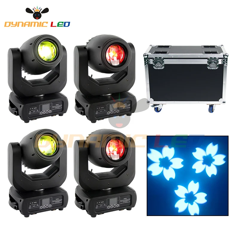 4pcs With Flightcase Led 150W Spot Moving Head Light Dmx Control Dj Light Gobo Stage Equipment For Disco Music Bar And Wedding
4pcs With Flightcase Led 150W Spot Moving Head Light Dmx Control Dj Light Gobo Stage Equipment For Disco Music Bar And Wedding