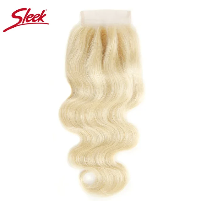 Sleek Remy Blonde 613 Color 4X4 Lace Closure Free/ Middle /Three Part Brazilian Body Wave Human Hair Swiss Lace Closure
Sleek Remy Blonde 613 Color 4X4 Lace Closure Free/ Middle /Three Part Brazilian Body Wave Human Hair Swiss Lace Closure