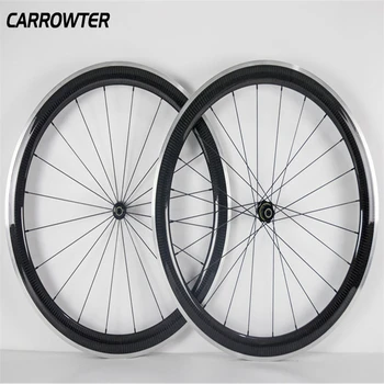 700c 3K Twill Clincher CARROWTER 50mm carbon alloy road bike wheels Bicycle wheelset with 23mm width Novatec A291 Hubs
700c 3K Twill Clincher CARROWTER 50mm carbon alloy road bike wheels Bicycle wheelset with 23mm width Novatec A291 Hubs