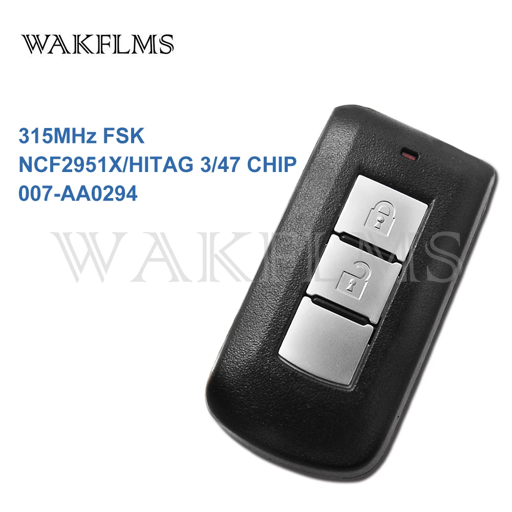 2 Button Smart Remote Car Key 315MHz Fob for Nissan with NCF2951X HITAG 3 47 CHIP 007-AA0294 OEM
2 Button Smart Remote Car Key 315MHz Fob for Nissan with NCF2951X HITAG 3 47 CHIP 007-AA0294 OEM